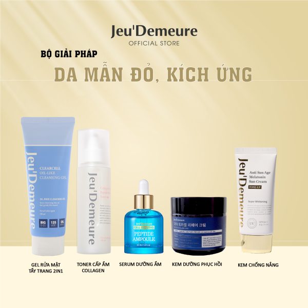Bộ sản phẩm Giải pháp cho Da mẩn đỏ, kích ứng, chống lão hóa - Jeu’Demeure